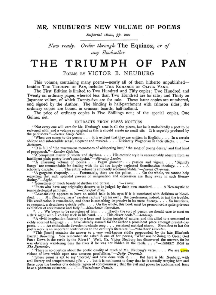 Original scan of The Equinox (Volume I, Number IX), PDF page 599