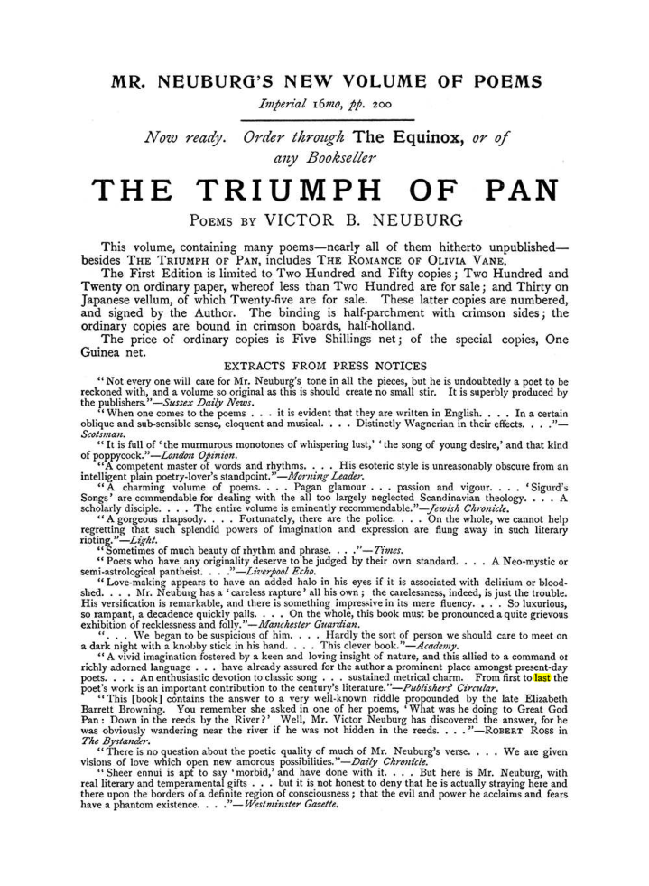 Original scan of The Equinox (Volume I, Number IX), PDF page 599