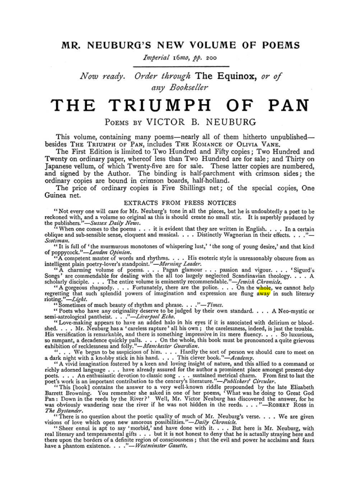 Original scan of The Equinox (Volume I, Number IX), PDF page 599