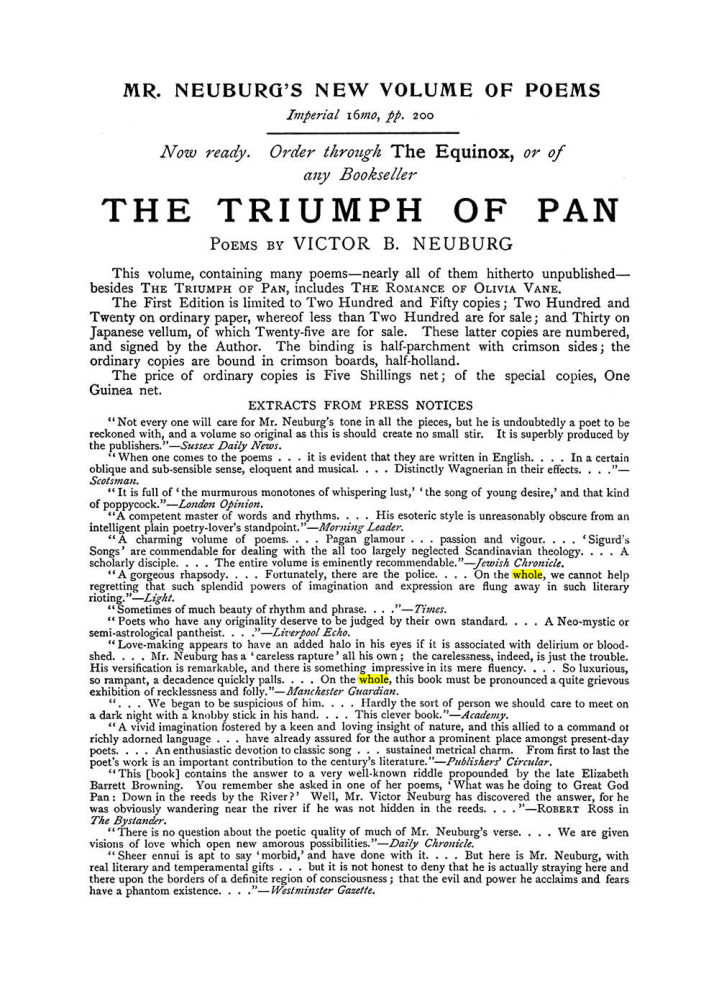 Original scan of The Equinox (Volume I, Number IX), PDF page 599
