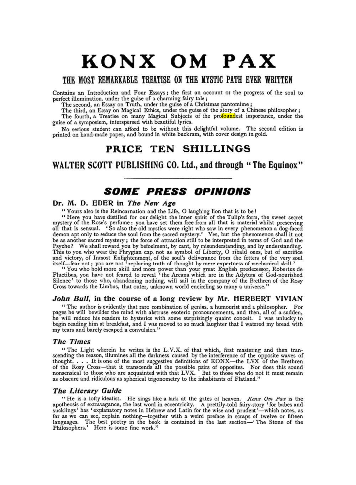 Original scan of The Equinox (Volume I, Number IX), PDF page 602