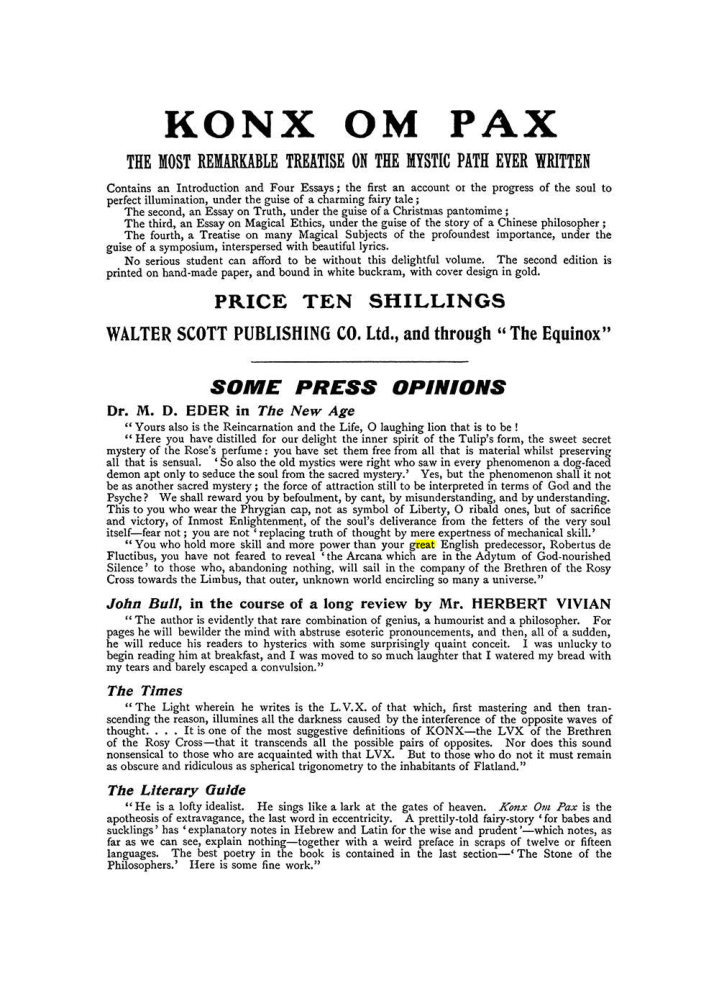 Original scan of The Equinox (Volume I, Number IX), PDF page 602