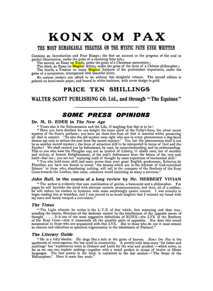 Original scan of The Equinox (Volume I, Number IX), PDF page 602