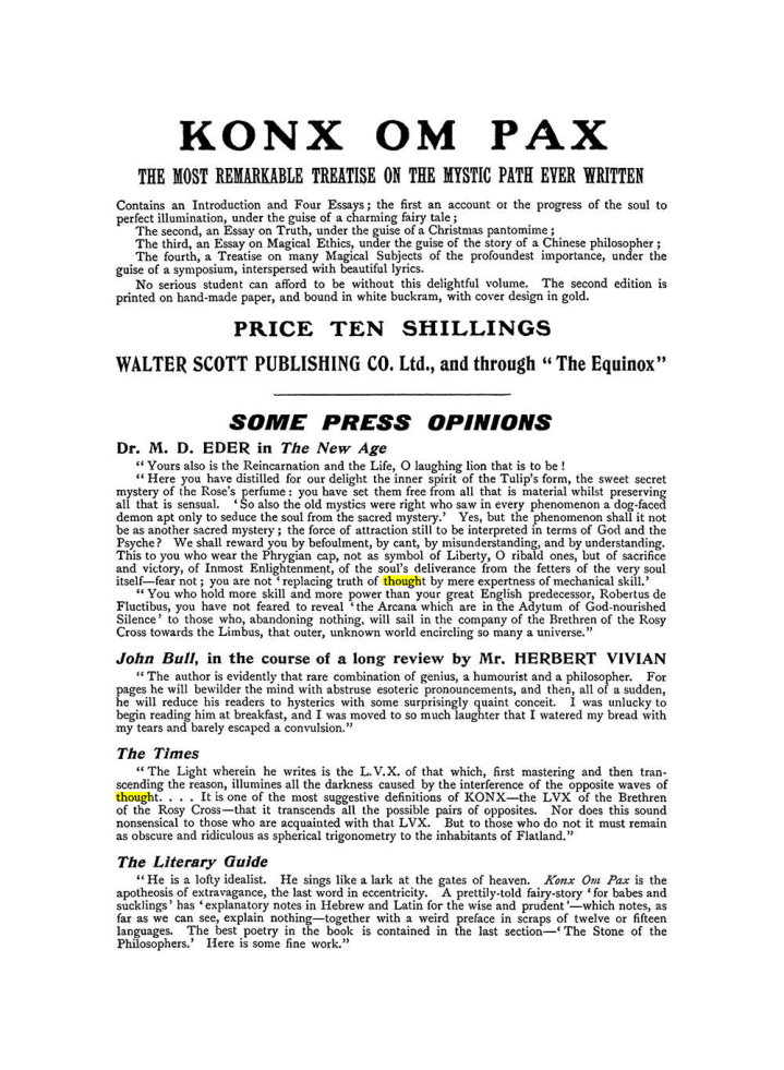 Original scan of The Equinox (Volume I, Number IX), PDF page 602