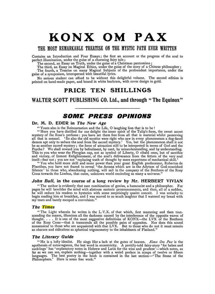 Original scan of The Equinox (Volume I, Number IX), PDF page 602