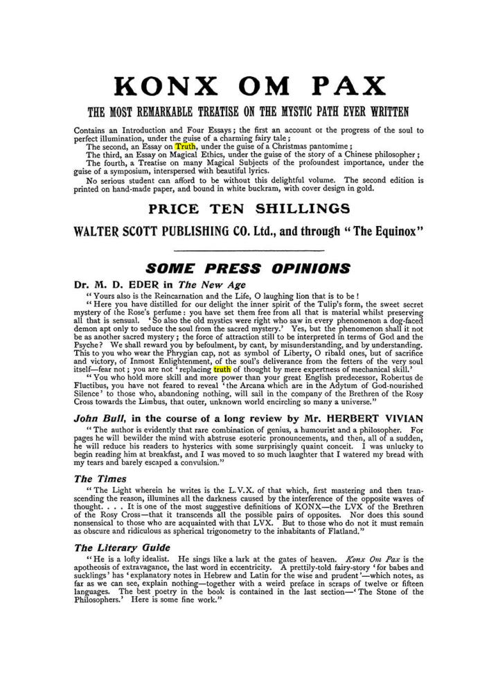 Original scan of The Equinox (Volume I, Number IX), PDF page 602