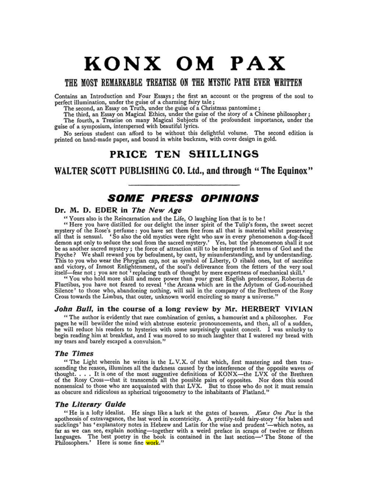 Original scan of The Equinox (Volume I, Number IX), PDF page 602