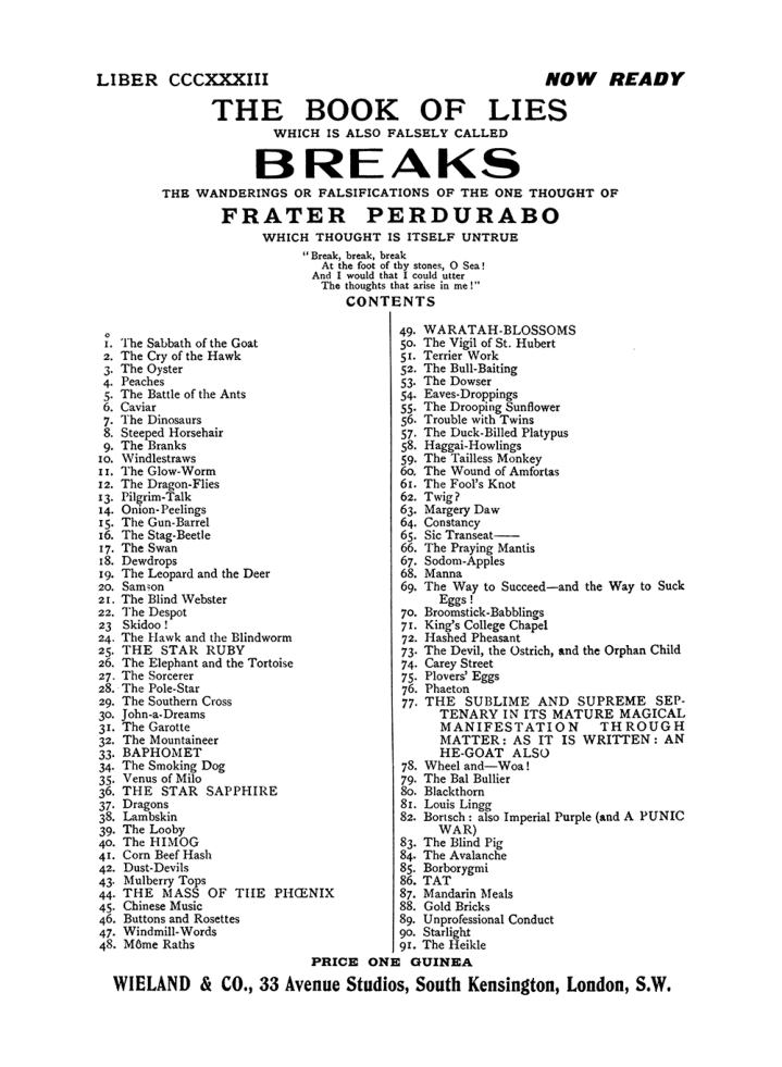 Original scan of The Equinox (Volume I, Number IX), PDF page 609
