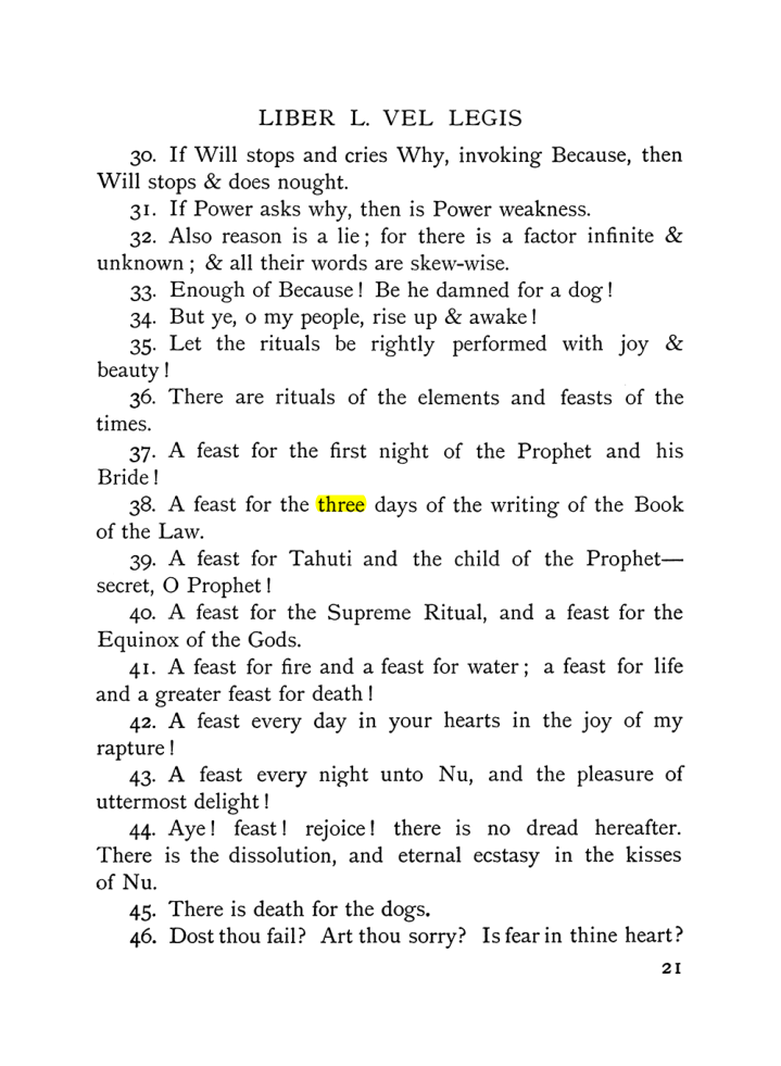 Original scan of The Equinox (Volume I, Number IX), PDF page 61