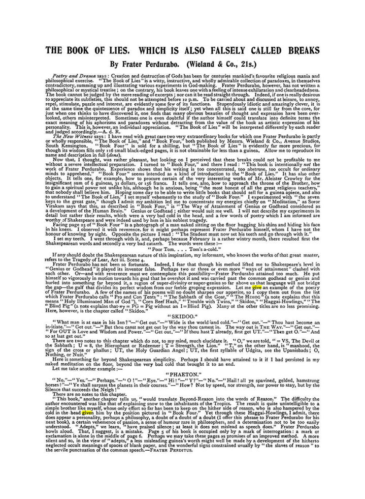 Original scan of The Equinox (Volume I, Number IX), PDF page 610