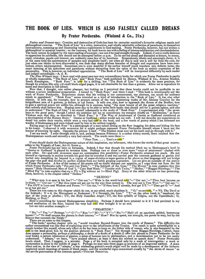 Original scan of The Equinox (Volume I, Number IX), PDF page 610