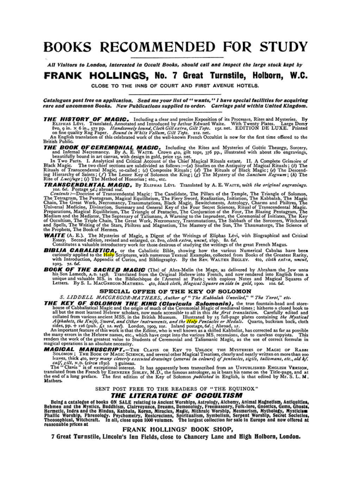 Original scan of The Equinox (Volume I, Number IX), PDF page 612