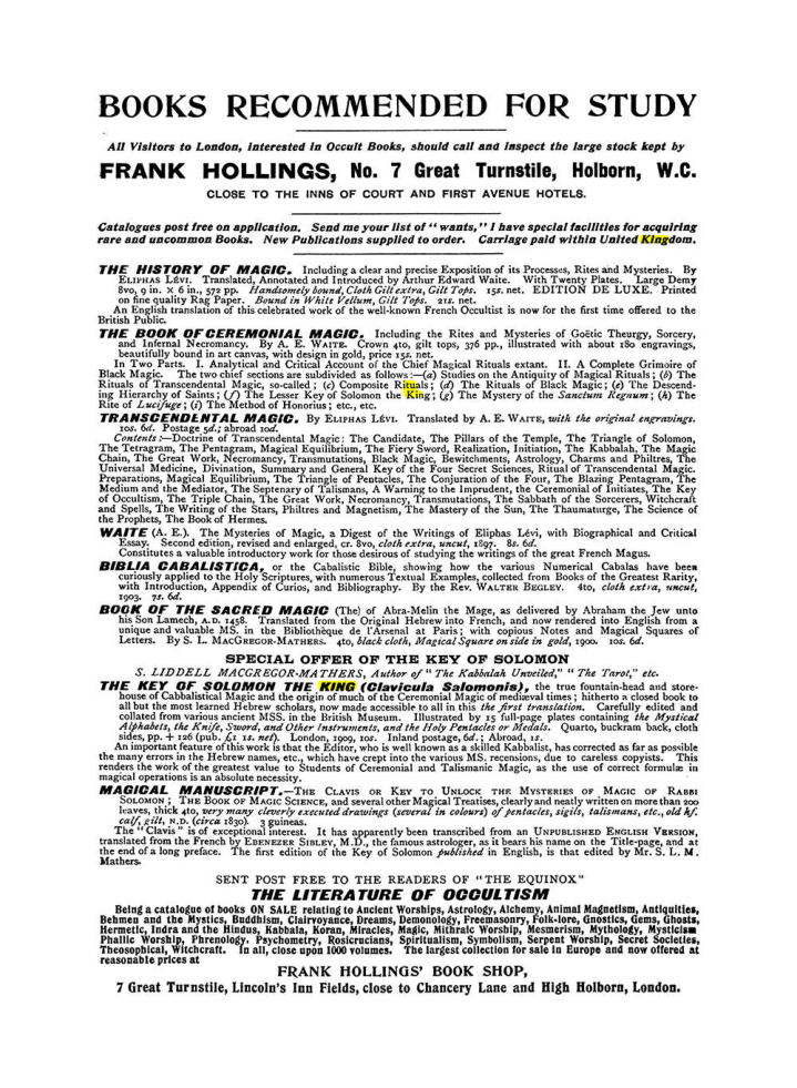 Original scan of The Equinox (Volume I, Number IX), PDF page 612