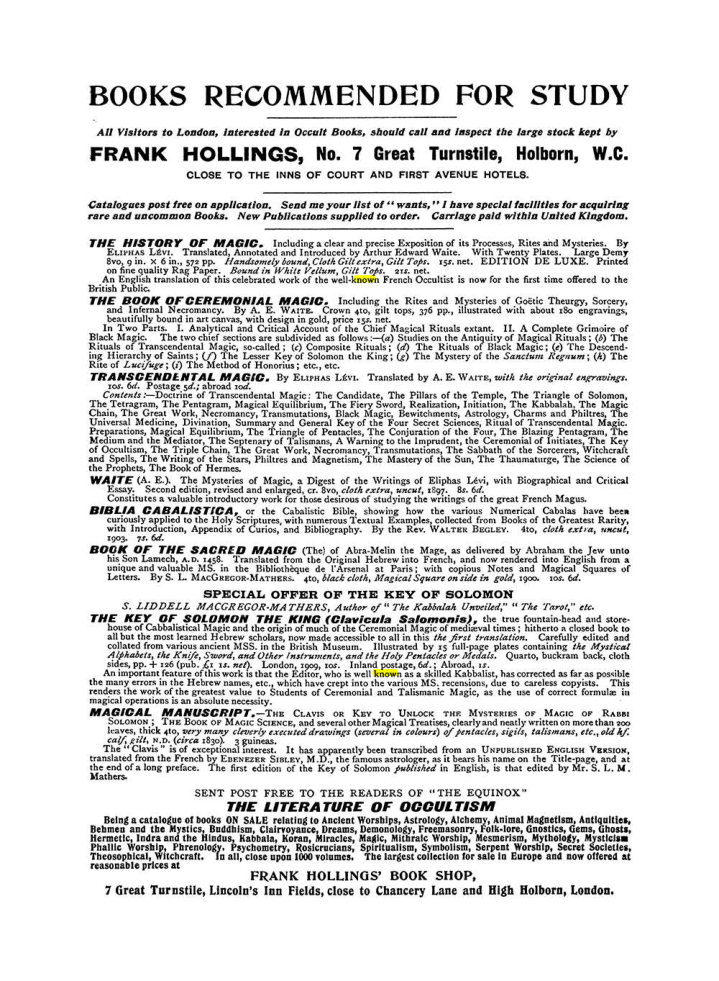 Original scan of The Equinox (Volume I, Number IX), PDF page 612