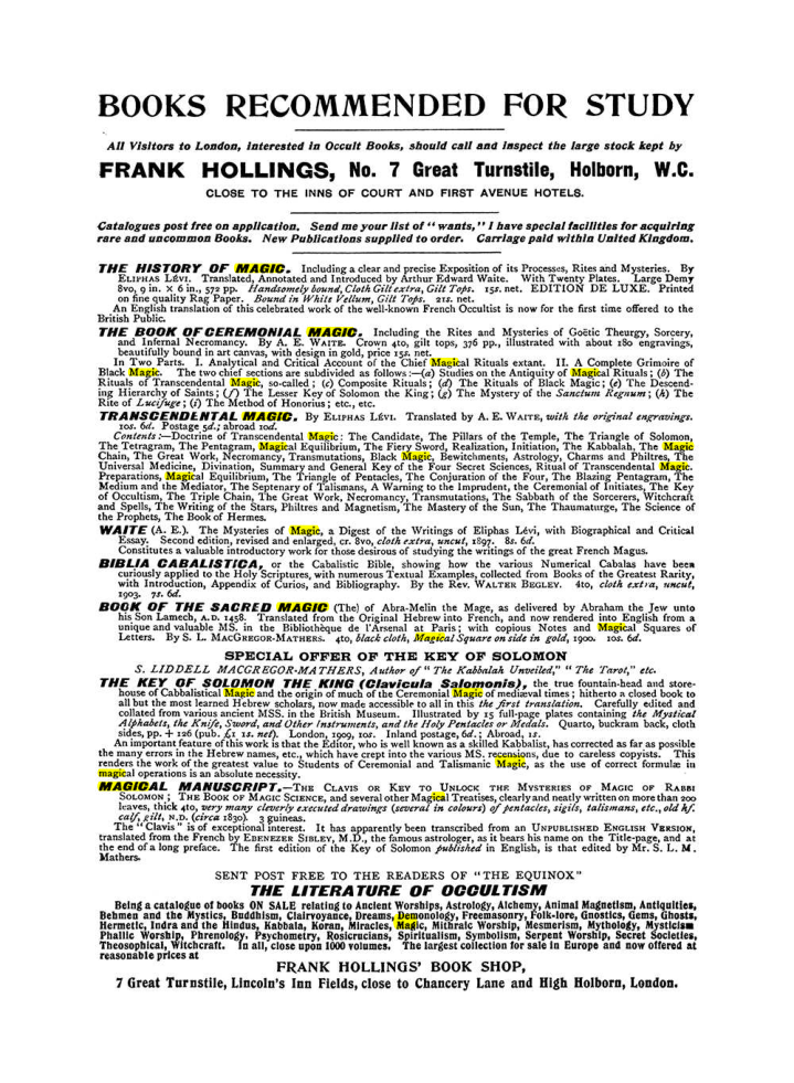 Original scan of The Equinox (Volume I, Number IX), PDF page 612