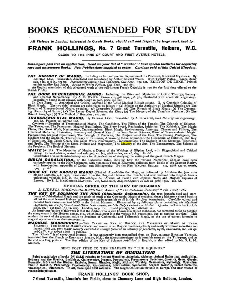 Original scan of The Equinox (Volume I, Number IX), PDF page 612