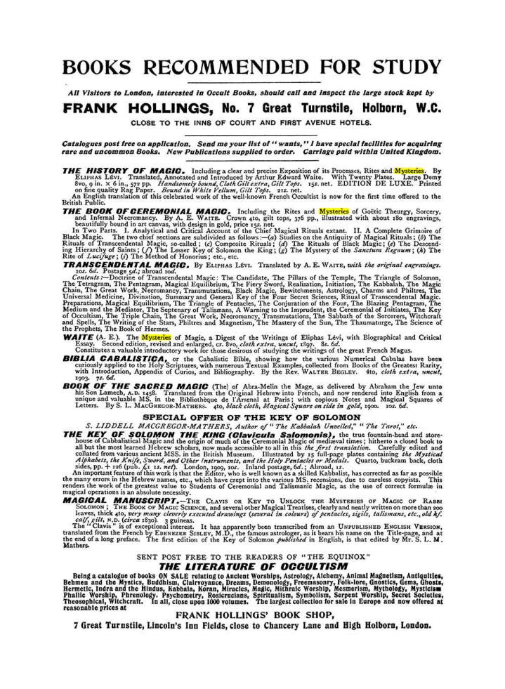 Original scan of The Equinox (Volume I, Number IX), PDF page 612