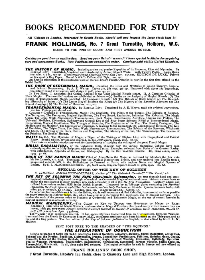 Original scan of The Equinox (Volume I, Number IX), PDF page 612