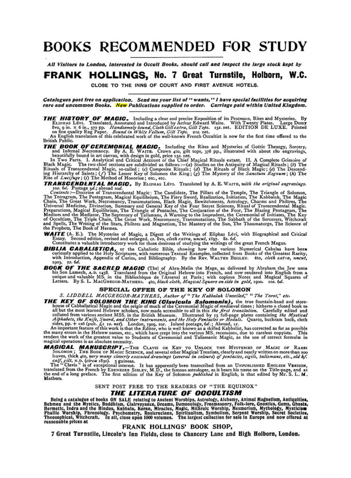 Original scan of The Equinox (Volume I, Number IX), PDF page 612