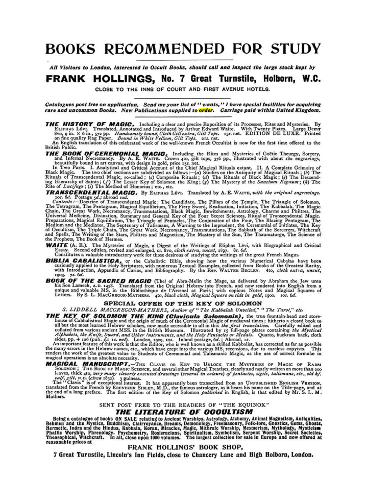 Original scan of The Equinox (Volume I, Number IX), PDF page 612