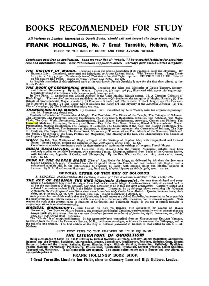 Original scan of The Equinox (Volume I, Number IX), PDF page 612
