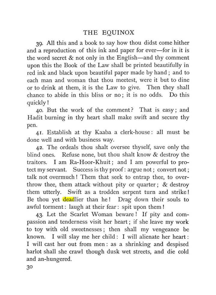 Original scan of The Equinox (Volume I, Number IX), PDF page 70