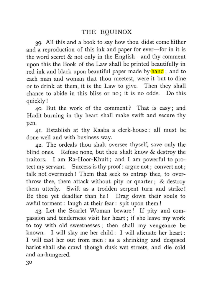 Original scan of The Equinox (Volume I, Number IX), PDF page 70