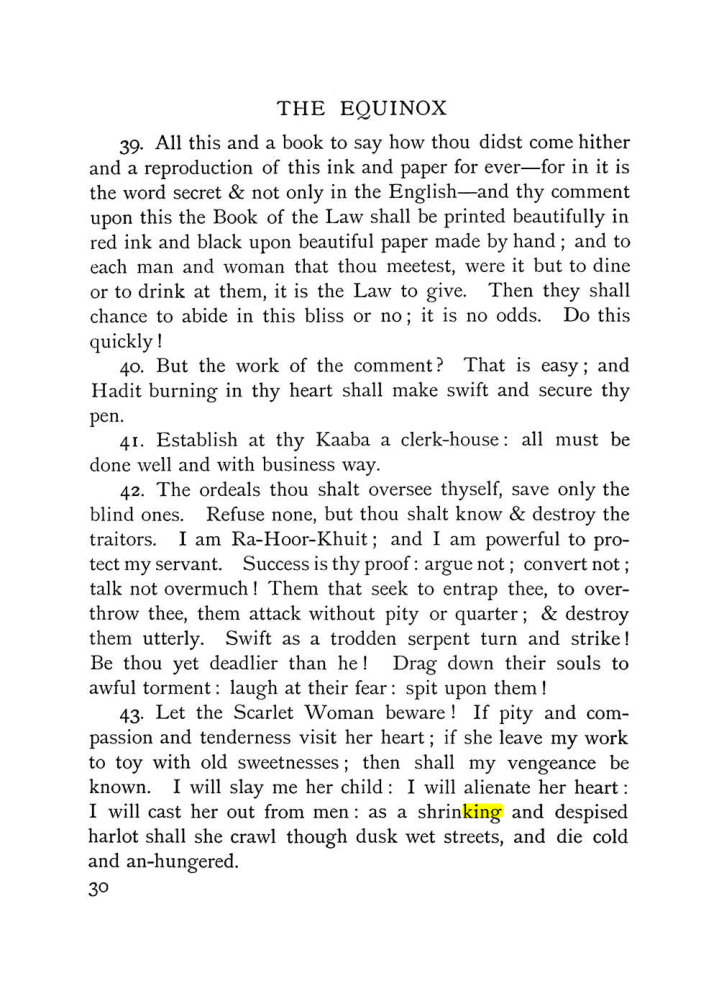Original scan of The Equinox (Volume I, Number IX), PDF page 70