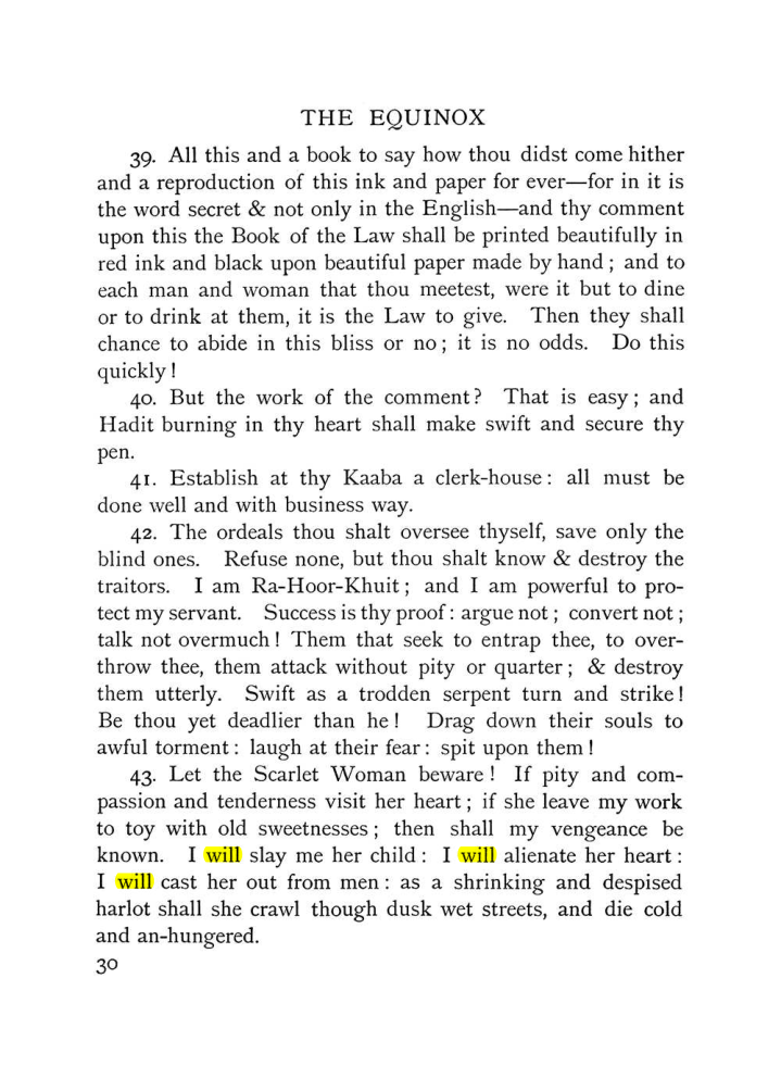 Original scan of The Equinox (Volume I, Number IX), PDF page 70