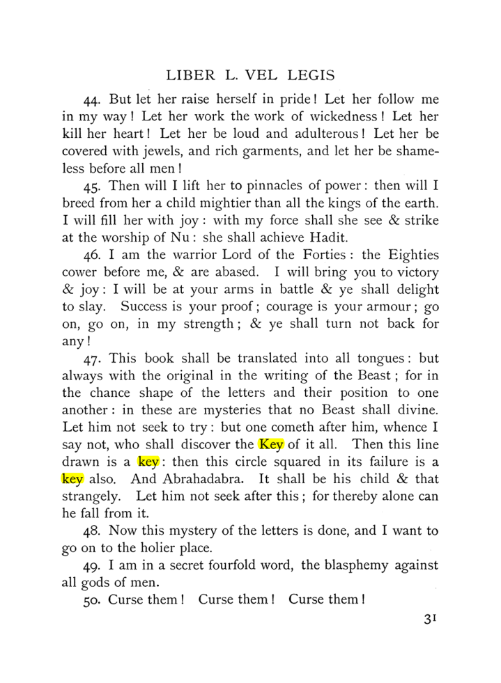 Original scan of The Equinox (Volume I, Number IX), PDF page 71