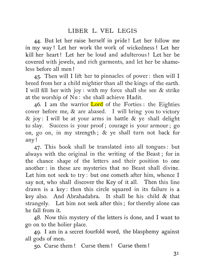 Original scan of The Equinox (Volume I, Number IX), PDF page 71