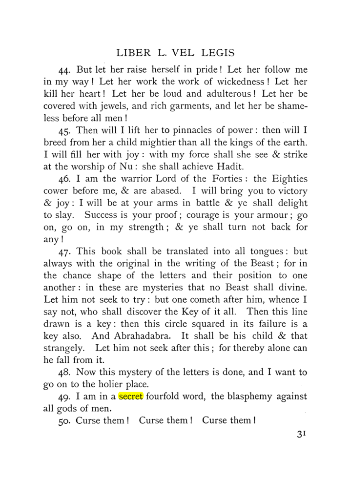 Original scan of The Equinox (Volume I, Number IX), PDF page 71