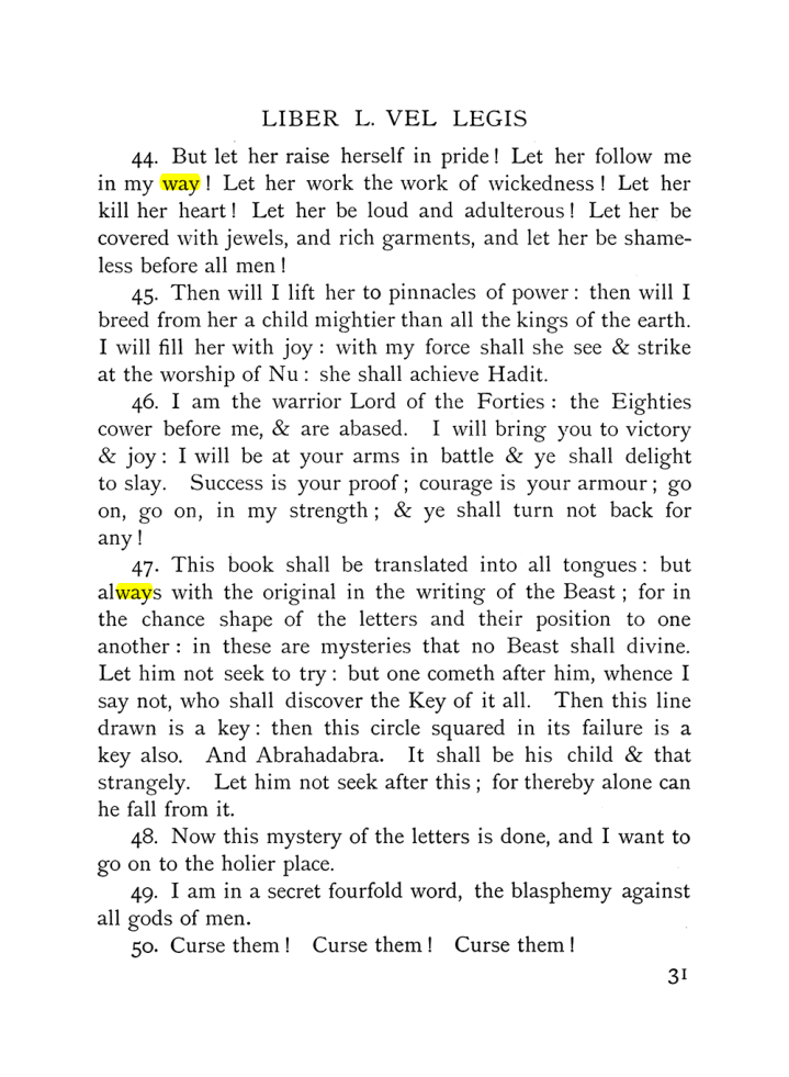 Original scan of The Equinox (Volume I, Number IX), PDF page 71
