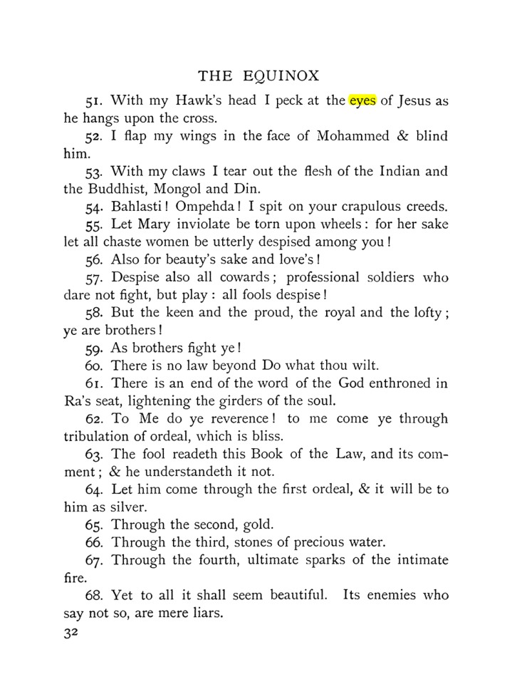 Original scan of The Equinox (Volume I, Number IX), PDF page 72