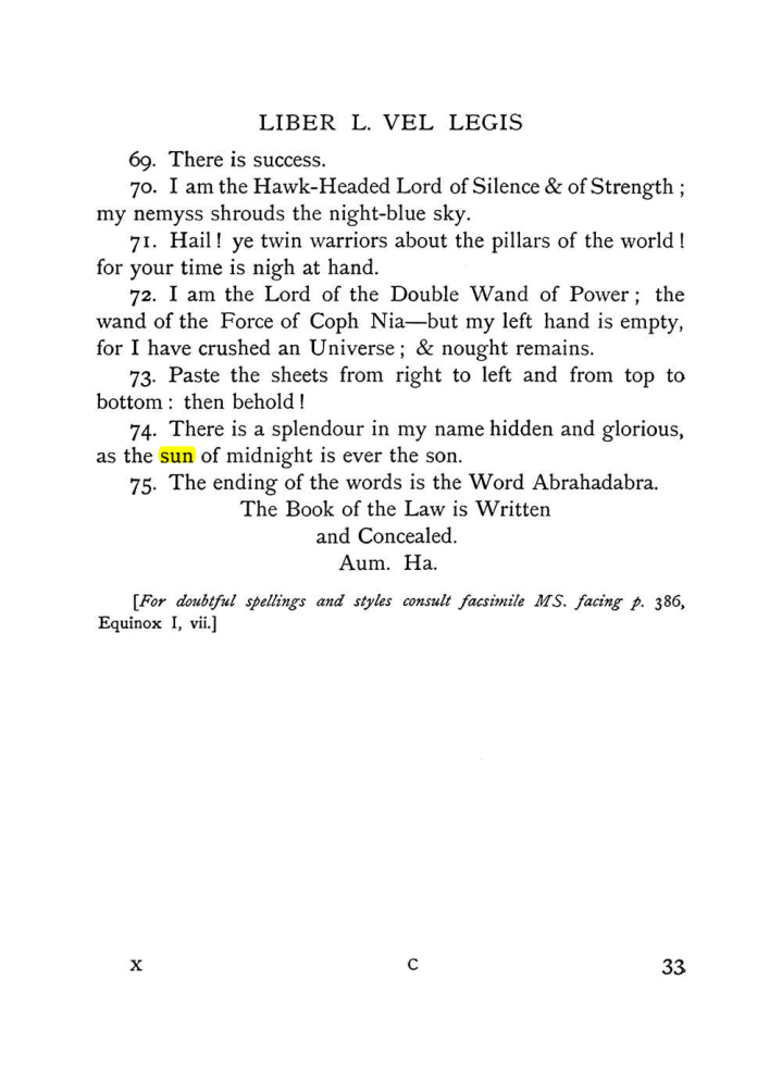 Original scan of The Equinox (Volume I, Number IX), PDF page 73