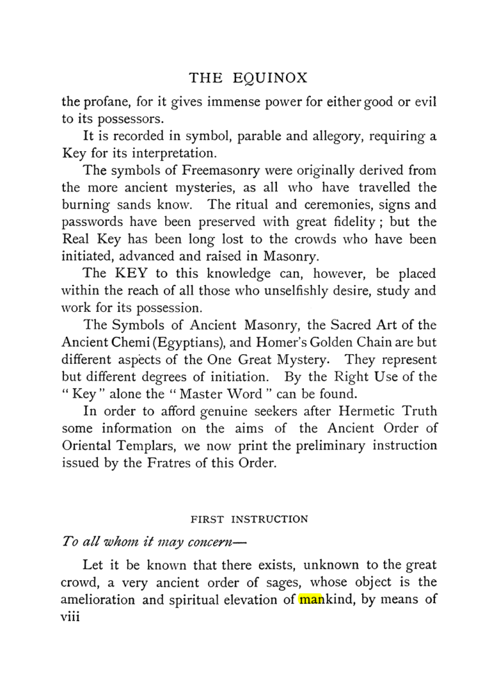 Original scan of The Equinox (Volume I, Number IX), PDF page 8