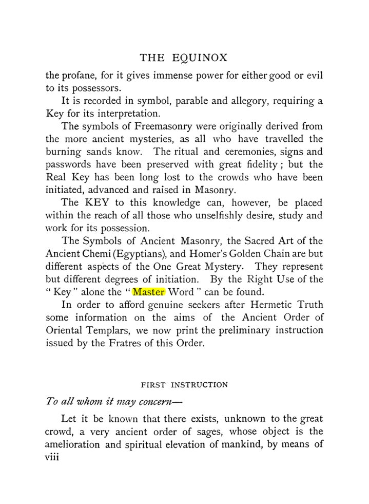 Original scan of The Equinox (Volume I, Number IX), PDF page 8