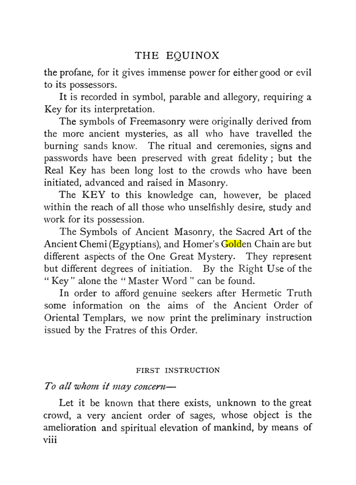 Original scan of The Equinox (Volume I, Number IX), PDF page 8