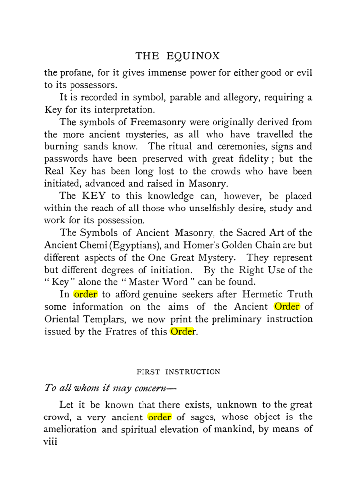 Original scan of The Equinox (Volume I, Number IX), PDF page 8