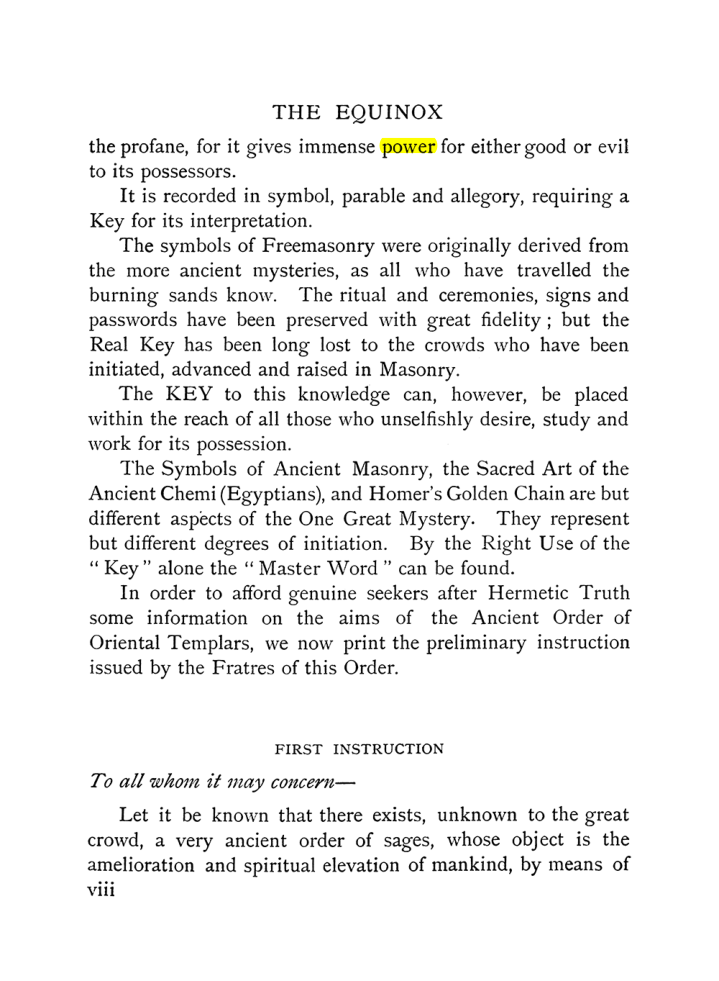 Original scan of The Equinox (Volume I, Number IX), PDF page 8