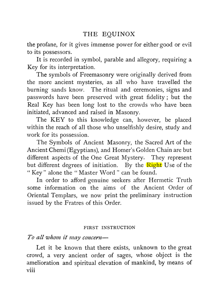 Original scan of The Equinox (Volume I, Number IX), PDF page 8