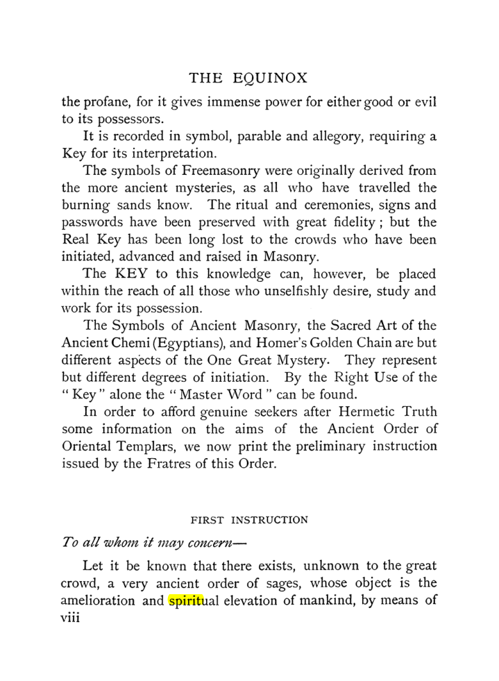 Original scan of The Equinox (Volume I, Number IX), PDF page 8