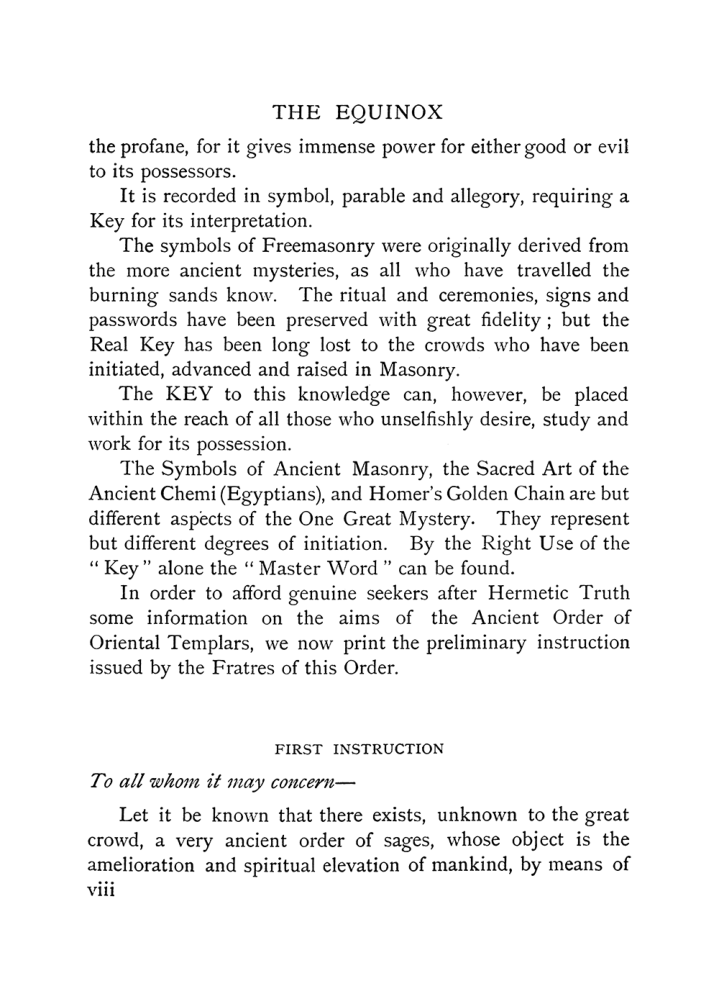 Original scan of The Equinox (Volume I, Number IX), PDF page 8