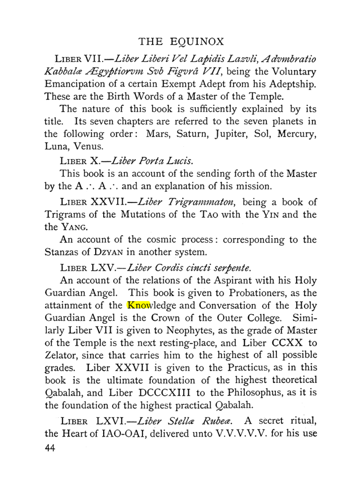 Original scan of The Equinox (Volume I, Number IX), PDF page 84
