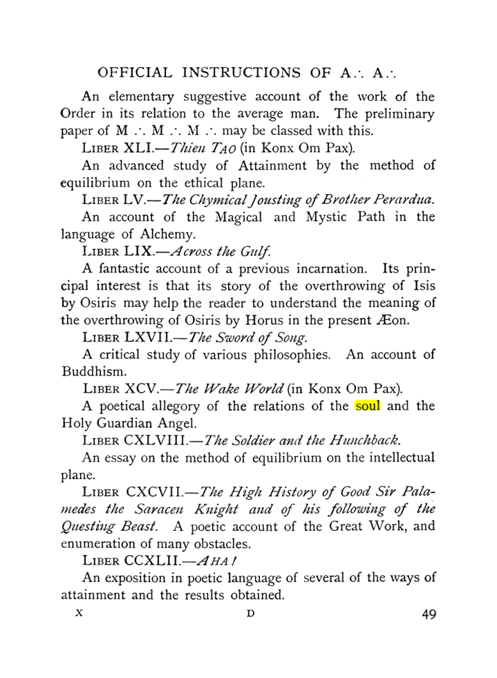 Original scan of The Equinox (Volume I, Number IX), PDF page 89