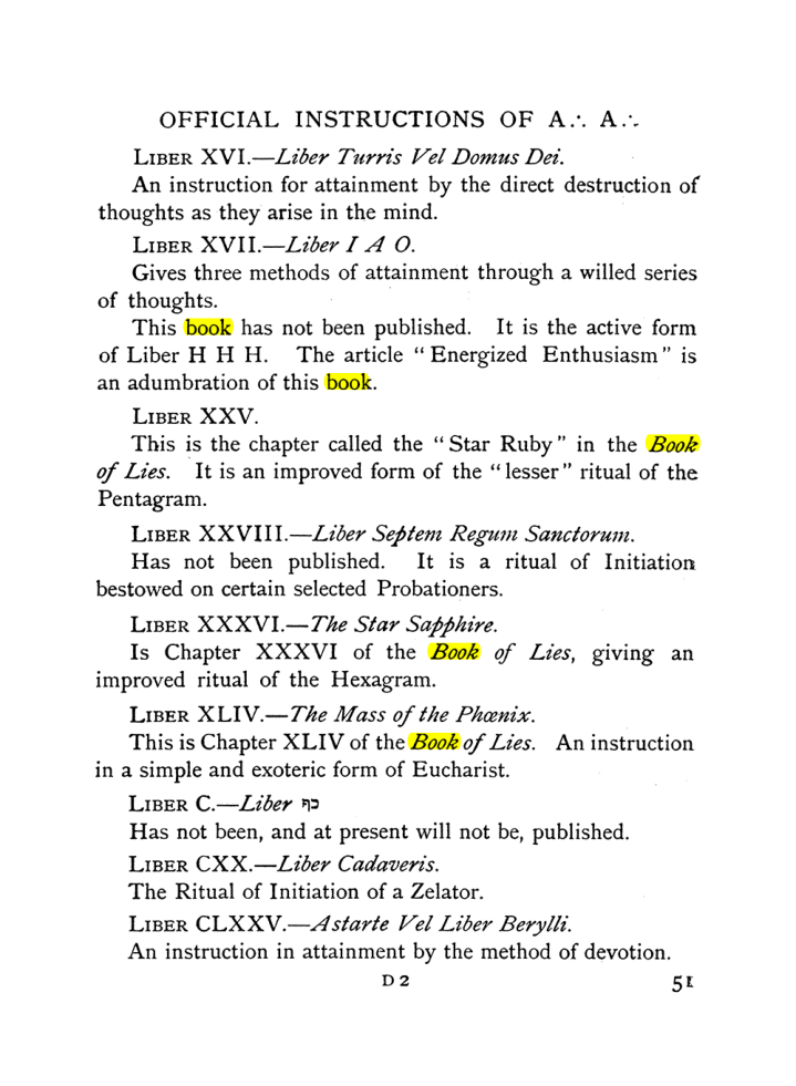 Original scan of The Equinox (Volume I, Number IX), PDF page 91