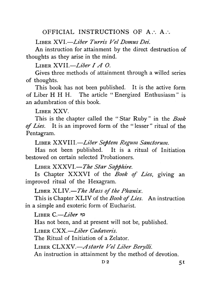 Original scan of The Equinox (Volume I, Number IX), PDF page 91