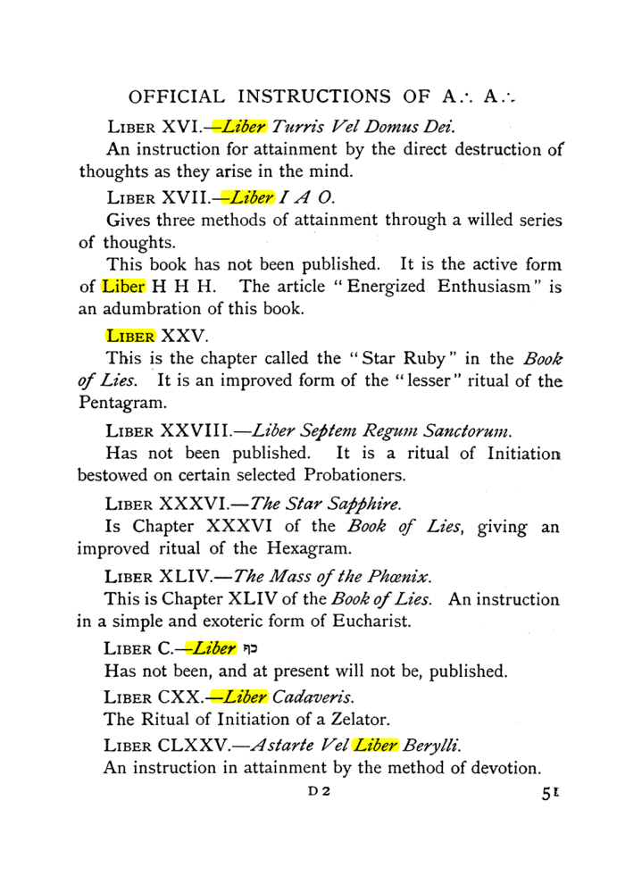 Original scan of The Equinox (Volume I, Number IX), PDF page 91