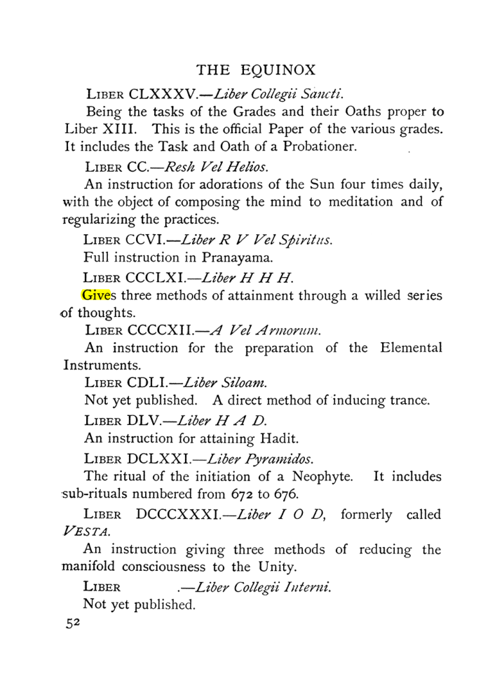 Original scan of The Equinox (Volume I, Number IX), PDF page 92