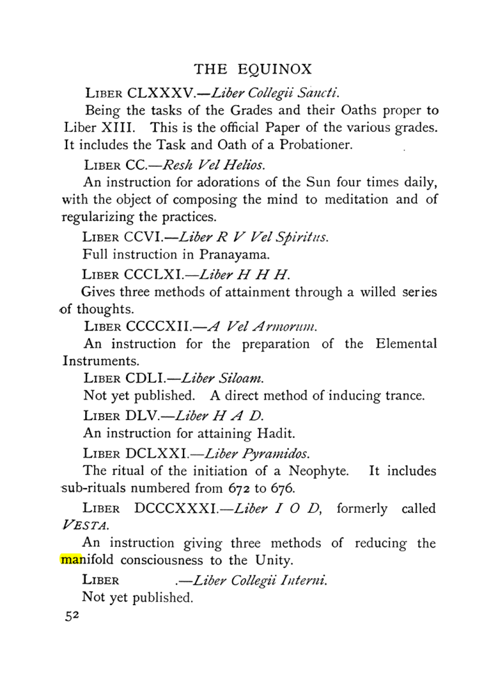 Original scan of The Equinox (Volume I, Number IX), PDF page 92